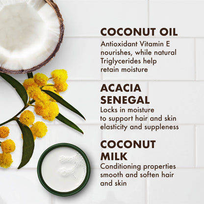 SheaMoisture for Dry Skin Nourishing Hydration 100% Extra Virgin Coconut Oil Soften and Restore Skin and Hair 14.5 oz - Maple Wellness Supplements