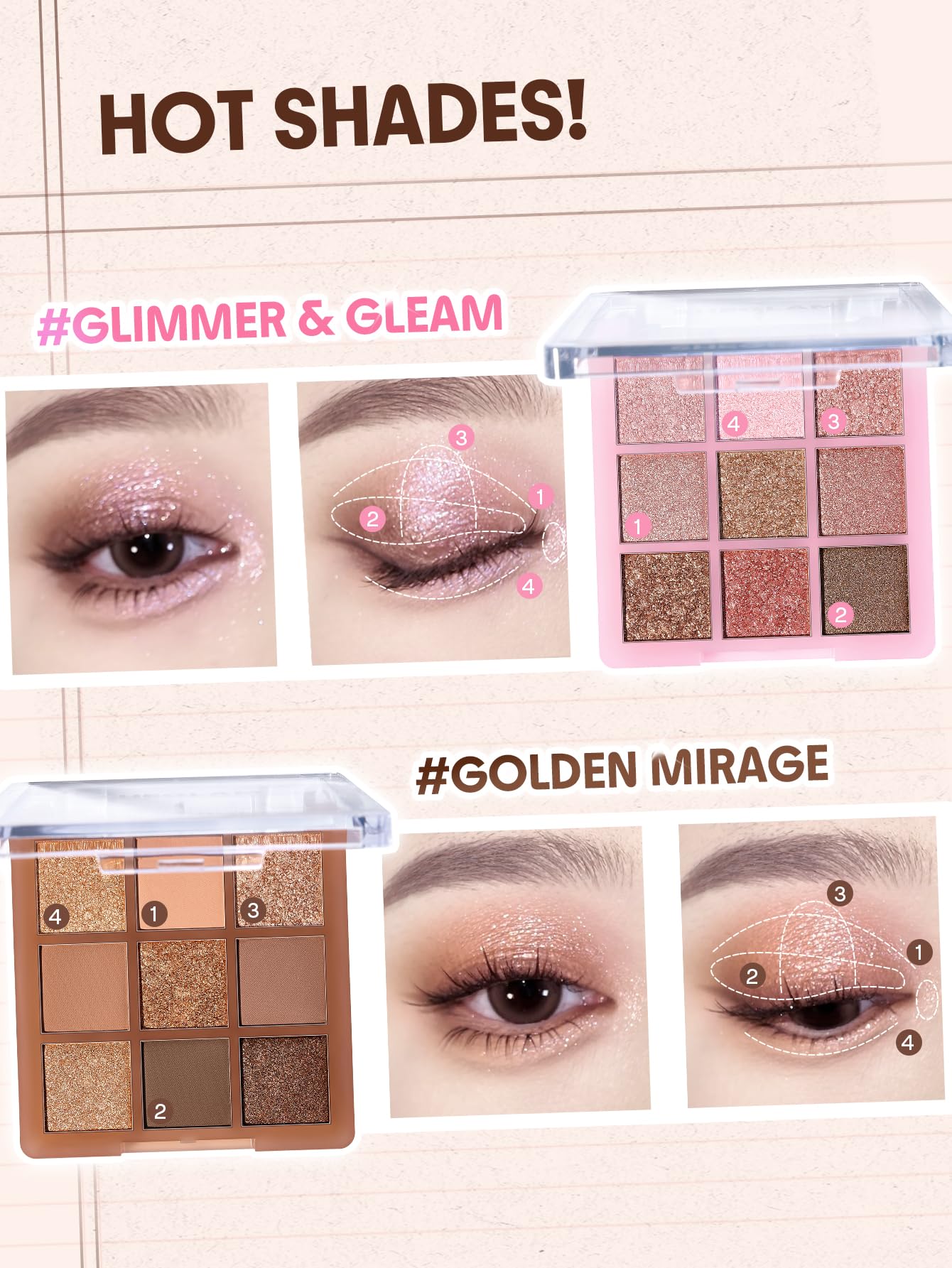 SHEGLAM Eyeshadow Palette 9-Color Ultra-pigmented Shimmer & Matte Shades, Vegan & Cruelty-free-Coffee Shop - Maple Wellness Supplements