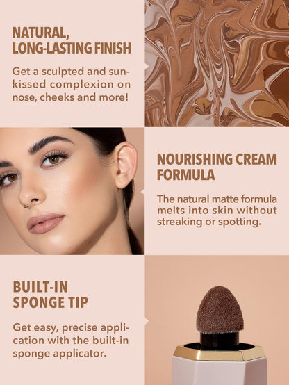 SHEGLAM Sun Sculpt Liquid Contour Stick Long Lasting Cream Bronzer Makeup-Warm Honey - Maple Wellness Supplements