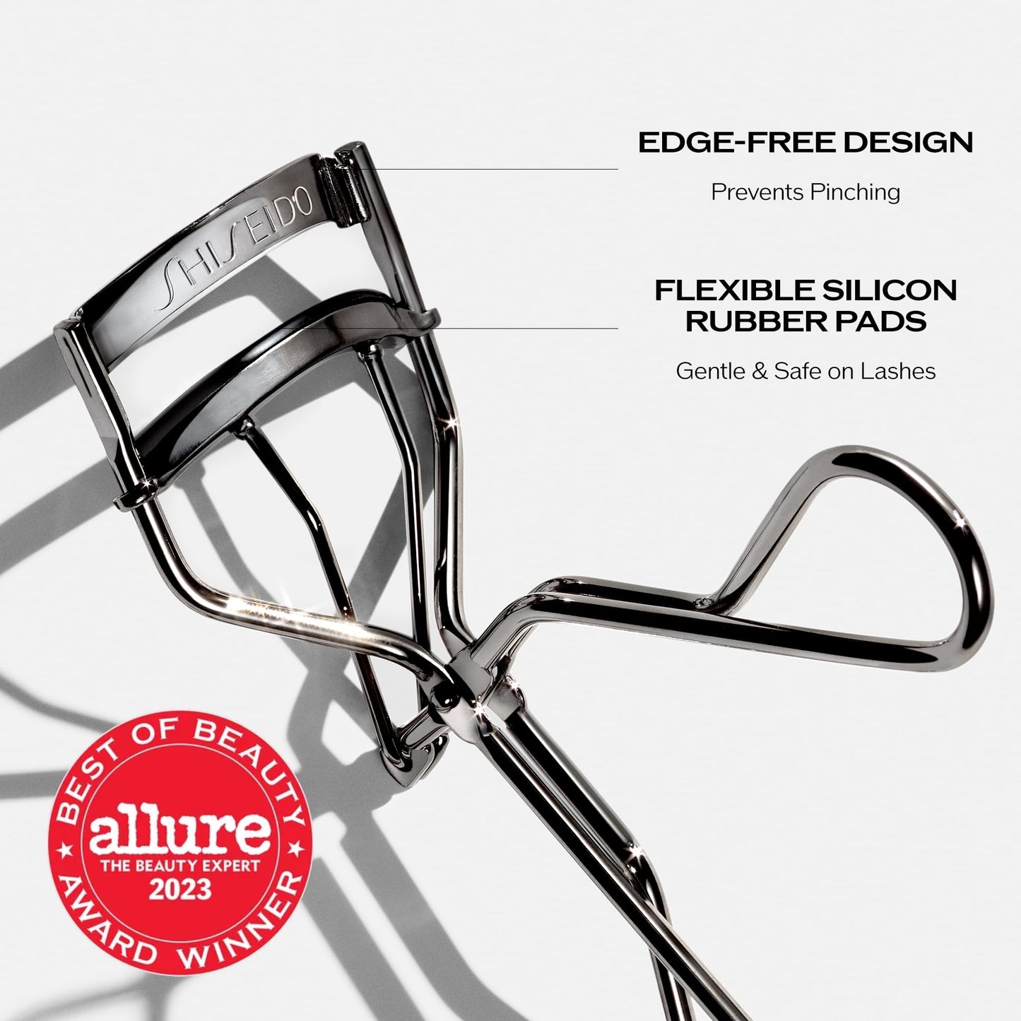 Shiseido Eyelash Curler - Crimps & Curls Lashes for Perfect, Eye-Framing Fringe - Gentle & Safe - Includes Replacement Pad - Maple Wellness Supplements