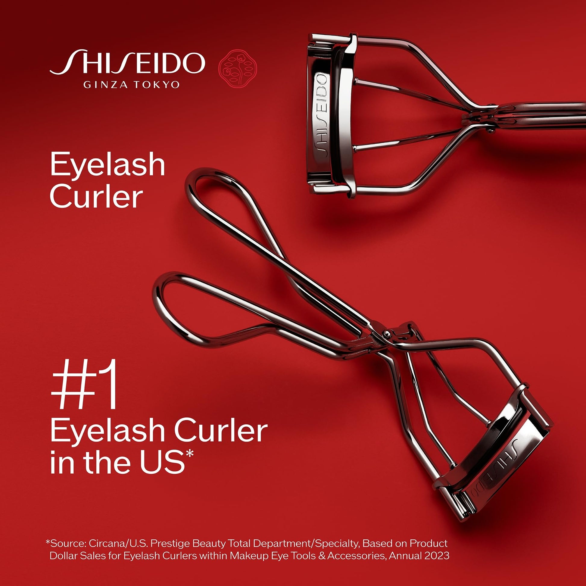 Shiseido Eyelash Curler - Crimps & Curls Lashes for Perfect, Eye-Framing Fringe - Gentle & Safe - Includes Replacement Pad - Maple Wellness Supplements