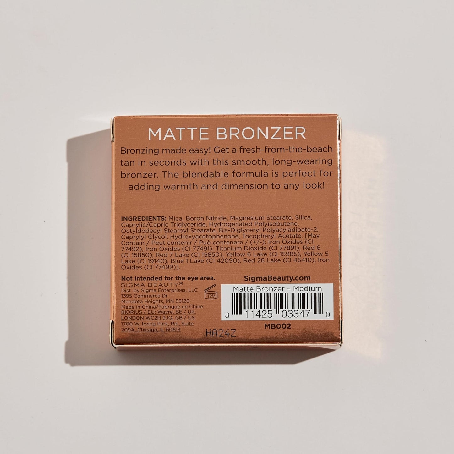 Sigma Beauty Matte Bronzer - Longwear Light Bronzer Powder with Matte Finish for Face - Achieving a Natural, Sun Kissed Glow (Dark) - Maple Wellness Supplements
