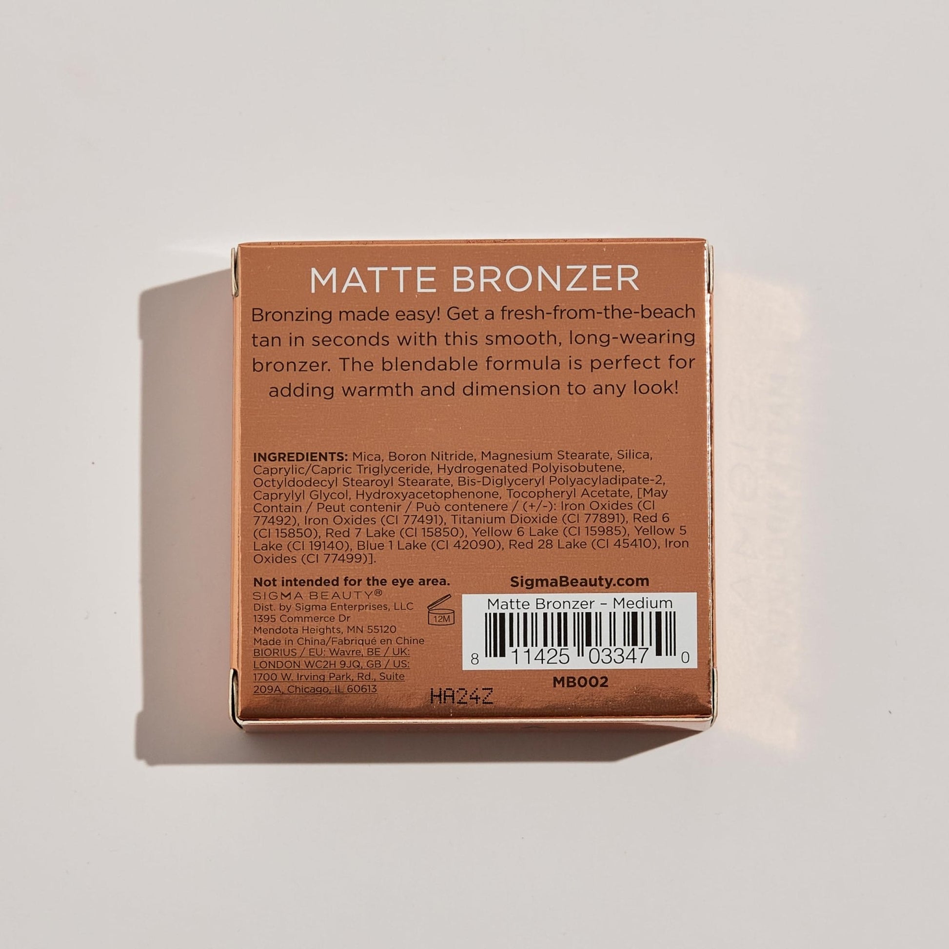 Sigma Beauty Matte Bronzer - Longwear Light Bronzer Powder with Matte Finish for Face - Achieving a Natural, Sun Kissed Glow (Dark) - Maple Wellness Supplements