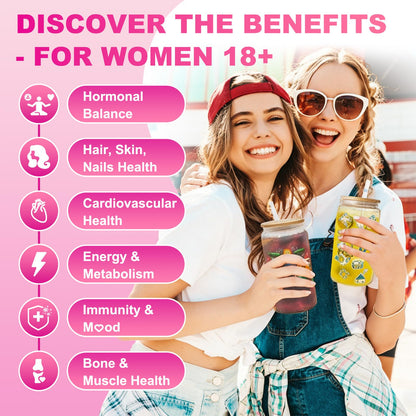 Sijigood 90 Count | Methylated Multivitamin Gummies for Women – Womens Multivitamin Gummies with B Complex, Minerals, CoQ10, Myo-Inositol for Energy, Hormone Balance & Immune Support Sugar Free - Maple Wellness Supplements