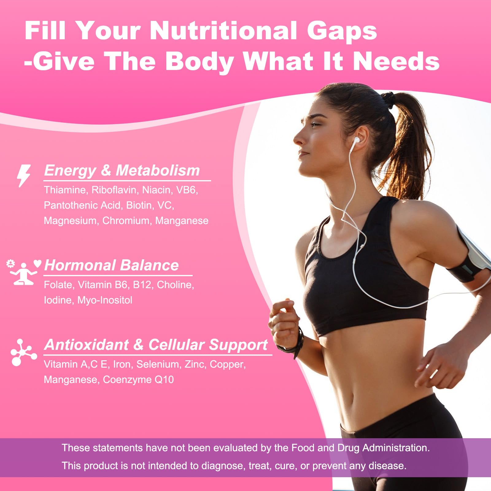 Sijigood 90 Count | Methylated Multivitamin Gummies for Women – Womens Multivitamin Gummies with B Complex, Minerals, CoQ10, Myo-Inositol for Energy, Hormone Balance & Immune Support Sugar Free - Maple Wellness Supplements