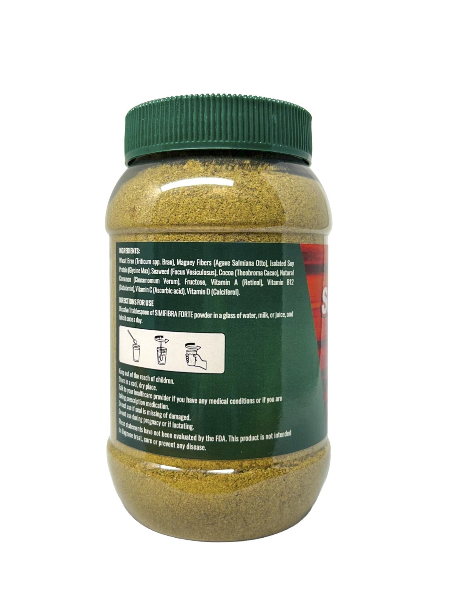Simifibra Forte MX Dietary Fiber Supplement Powder 300g - Supports Digestive Health and Weight Management | Suplemento de Fibra Dietética en Polvo, 300g - Maple Wellness Supplements