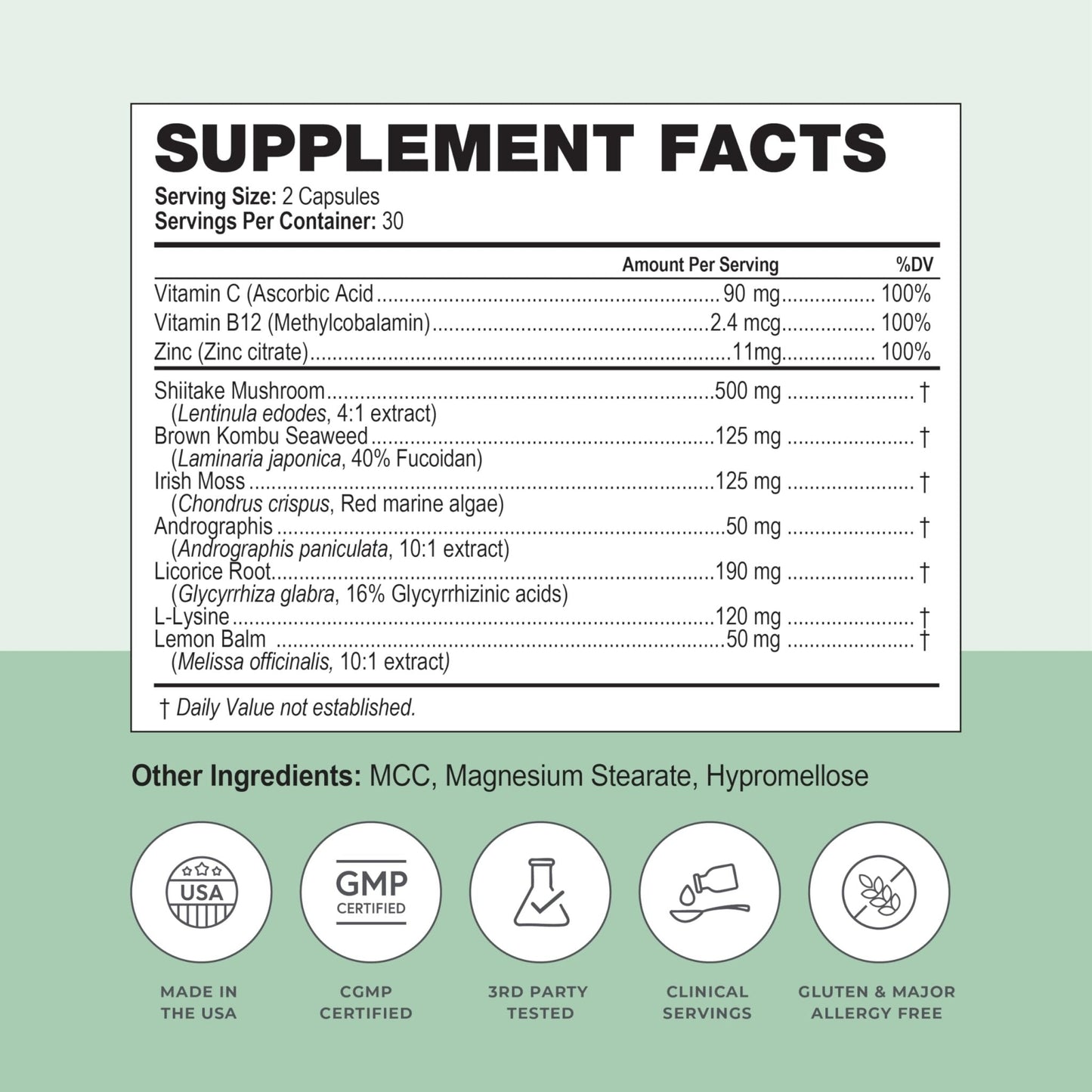 Simplix | Natural Supplement to Strengthen The Immune System | Respond to Outbreaks | Source of Highly Researched Mushroom & Seaweed Polysaccharides 60 Veggie Capsules (1 Pack) - Maple Wellness Supplements