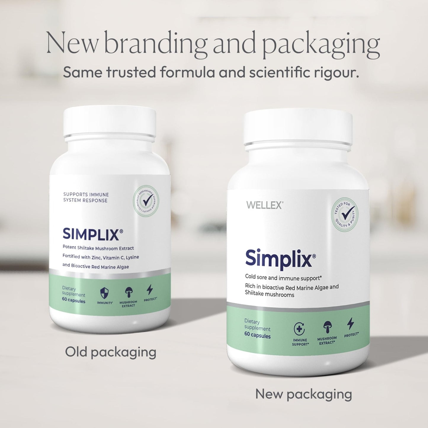 Simplix | Natural Supplement to Strengthen The Immune System | Respond to Outbreaks | Source of Highly Researched Mushroom & Seaweed Polysaccharides 60 Veggie Capsules (1 Pack) - Maple Wellness Supplements