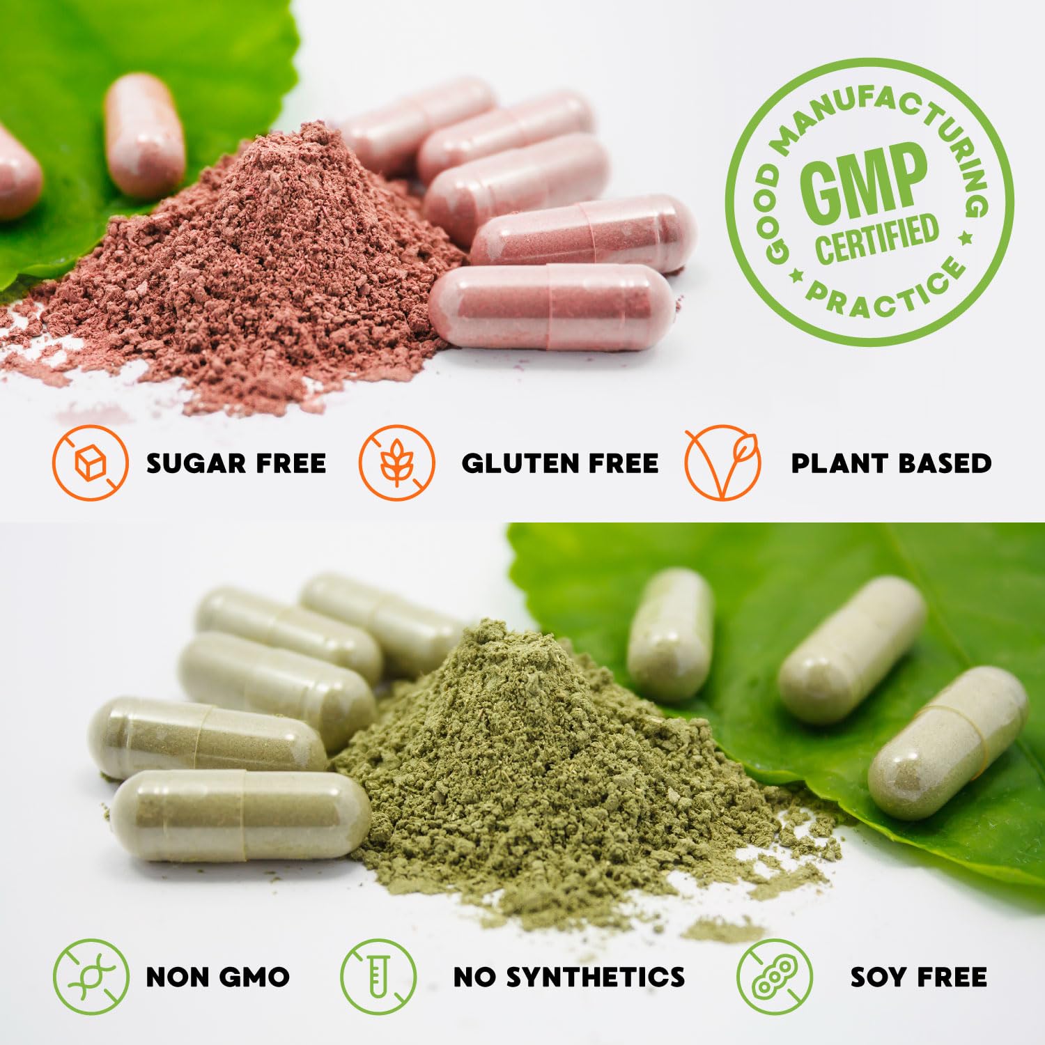 Simply Nature's Pledge - Packed with Over 40 Different Fruits & Vegetables - Made with Whole Food Superfoods - with High Beta Carotene – 100% Soy Free - 90 Count (Pack of 2) - Maple Wellness Supplements