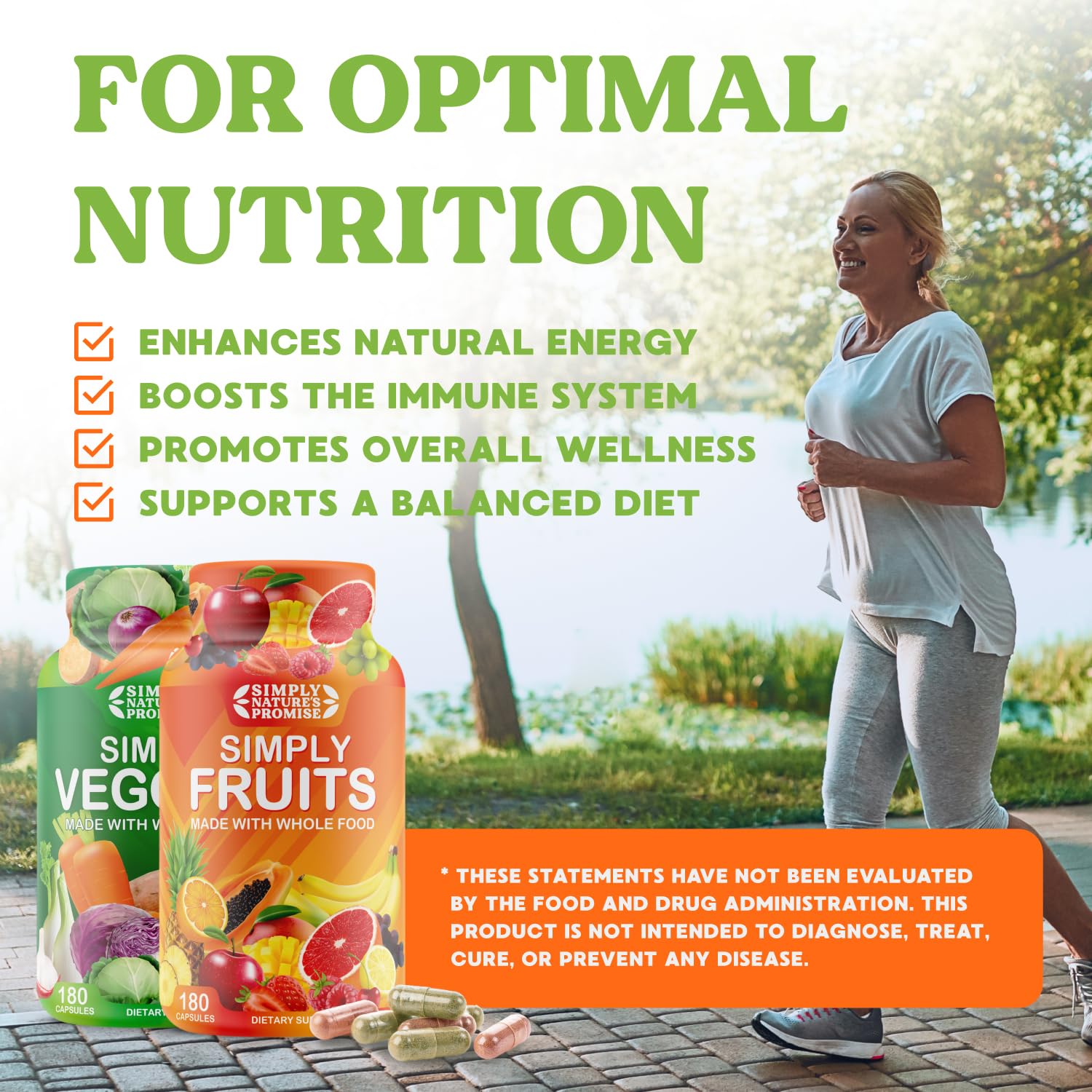 Simply Nature's Promise - Packed with Over 40 Different Fruits & Vegetables - Maple Wellness Supplements