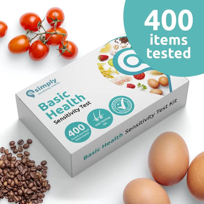 Simply Sensitivity Checks 400+ Items Food Sensitivity Test Kit for Adults – Accurate At-Home Hair Strand Test for Gut Health, Digestion, Additives, Vitamins – Results in 3-5 Days - Maple Wellness Supplements