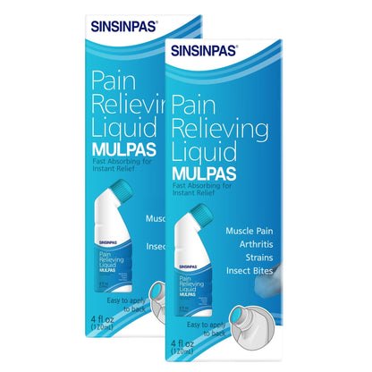 SINSINPAS Pain Relieving Liquid - MULPAS 2 Pack (Total 8 fl oz) - Maple Wellness Supplements