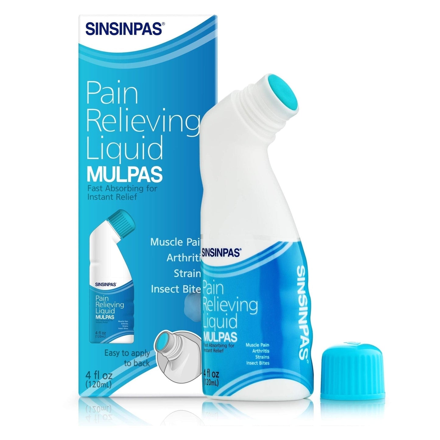 SINSINPAS Pain Relieving Liquid - MULPAS 2 Pack (Total 8 fl oz) - Maple Wellness Supplements
