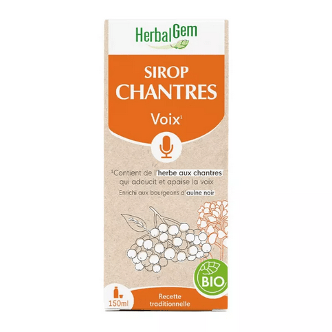 Sirop des Chantres BIO Flacon 250 ml HERBALGEM - Maple Wellness Supplements