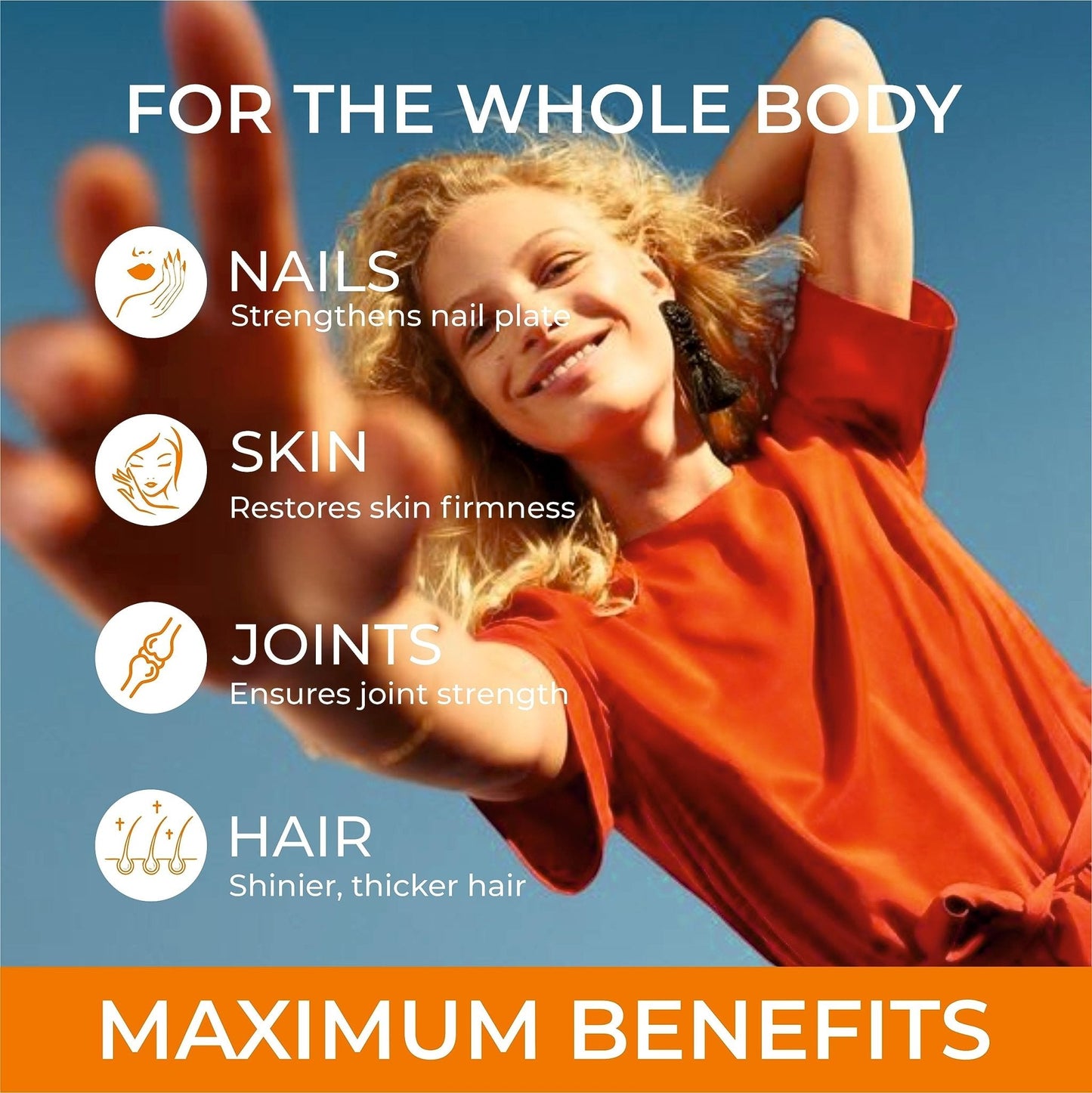 SIRUNES Fish Collagen Peptides Capsules – 100 Capsules | Fish Collagen Peptides | Supports Hair, Skin, Nails, Joints & Bones - Maple Wellness Supplements