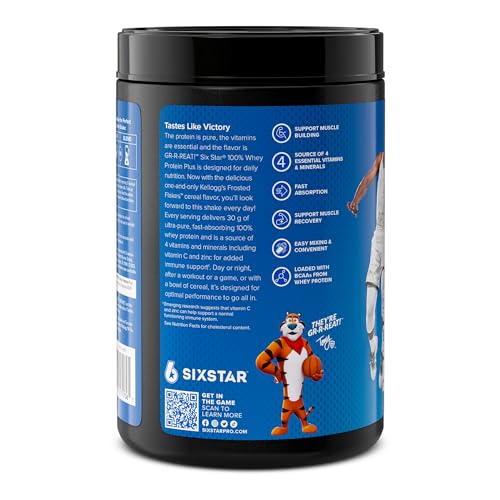Six Star Whey Protein Powder Plus | Muscle Building & Recovery Plus Immune Support - Maple Wellness Supplements