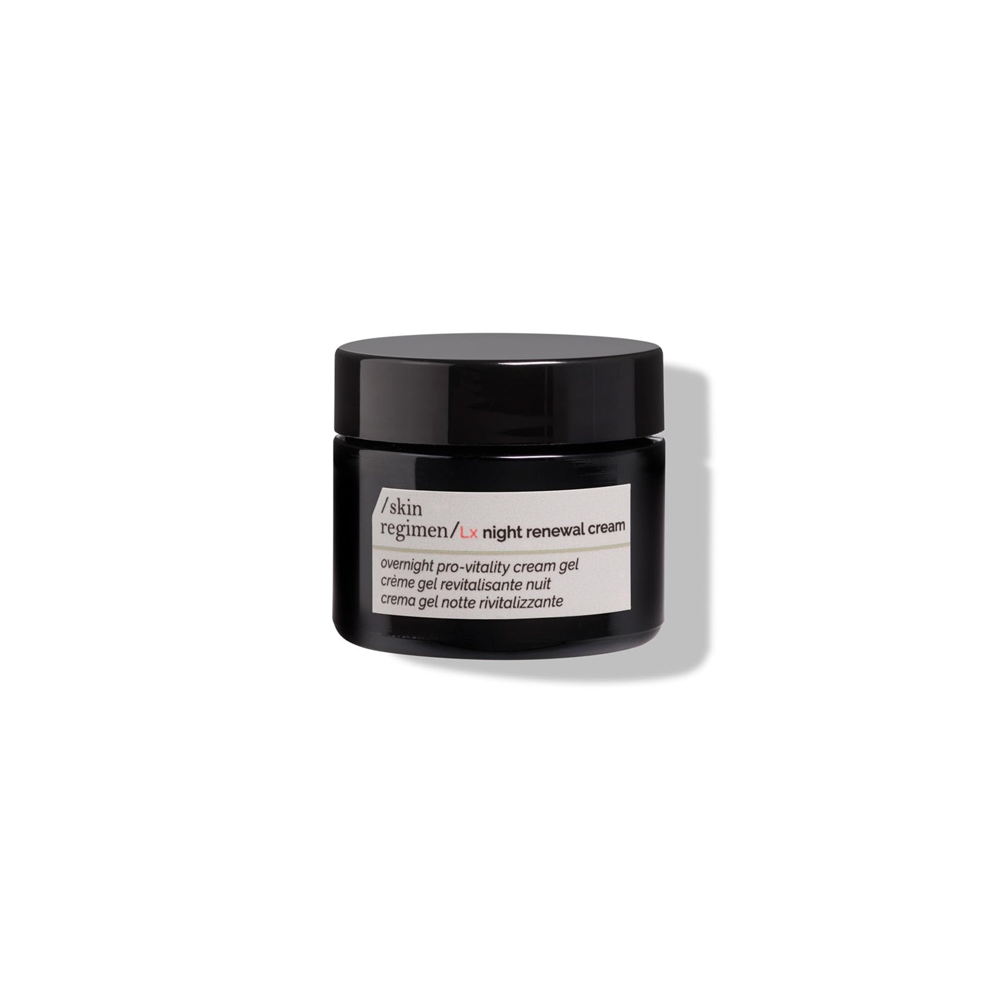 /skin regimen/ Lx Night Renewal Cream, Overnight Pro-Vitality Gel, Exfoliates, Renews, Brightens, Longevity Complex™, Gluconolactone, Alpha-Glucan, Clean Beauty, Vegan, 1.69 Fl Oz - Maple Wellness Supplements