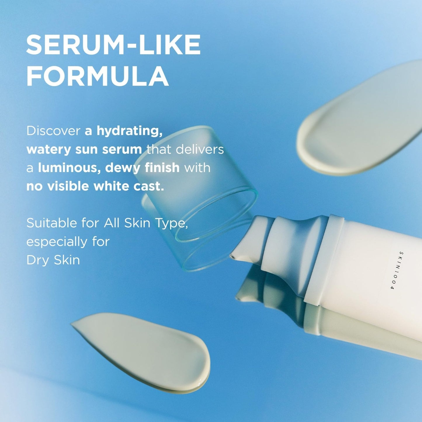 SKIN1004 Centella Hyalu-Cica Water-Fit Sun Serum UV, Korean Sunscreen SPF 50, Centella Sunscreen, Travel Essentials - Maple Wellness Supplements