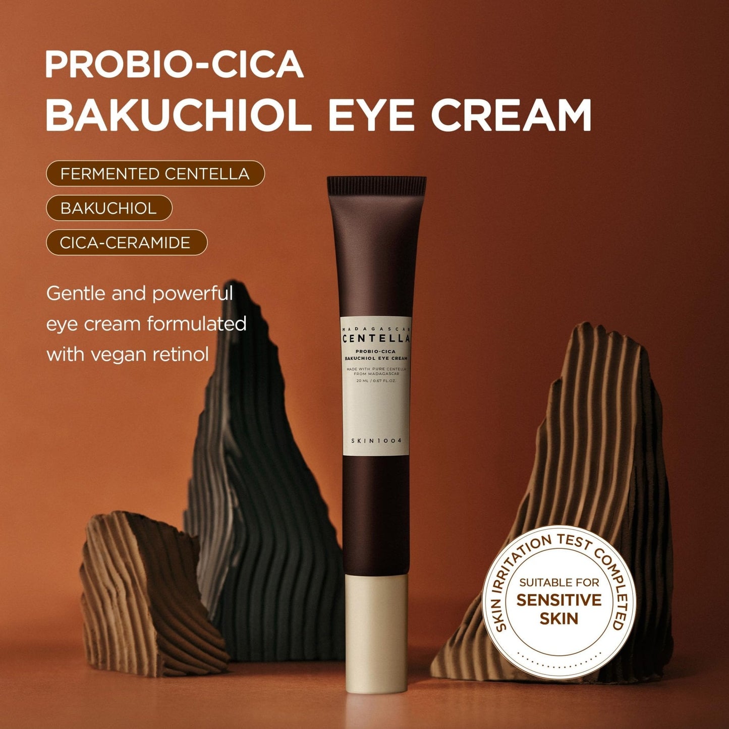 SKIN1004 Centella Probio-Cica Bakuchiol Eye Cream, Korean Eye Cream for Fine Lines with Centella, Hydrating Eye Treatment for Under Eye Area - Maple Wellness Supplements