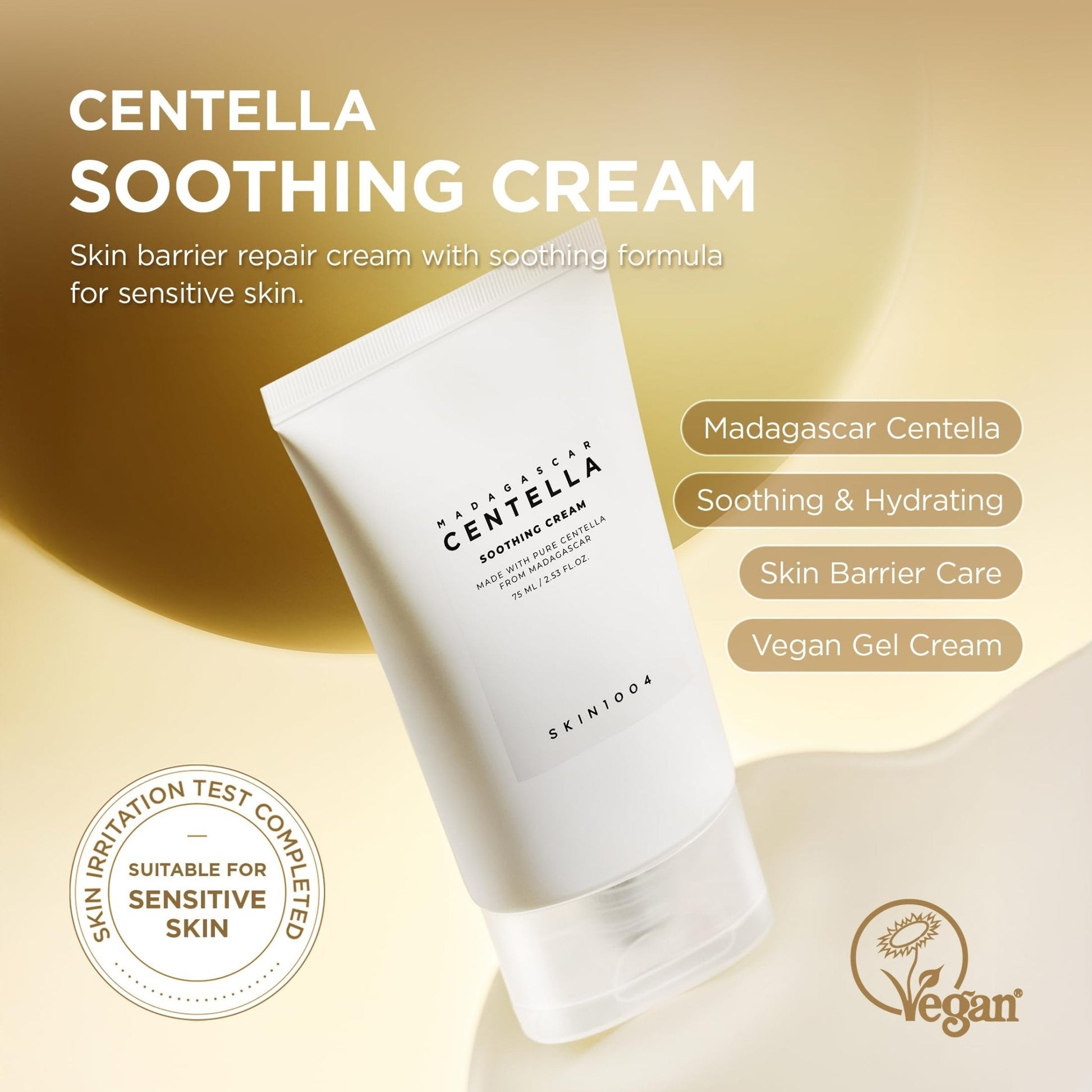 SKIN1004 Centella Soothing Cream, Face Moisturizer with Centella Asiatica, Korean Centella Moisturizer Cream for Soothing - Maple Wellness Supplements