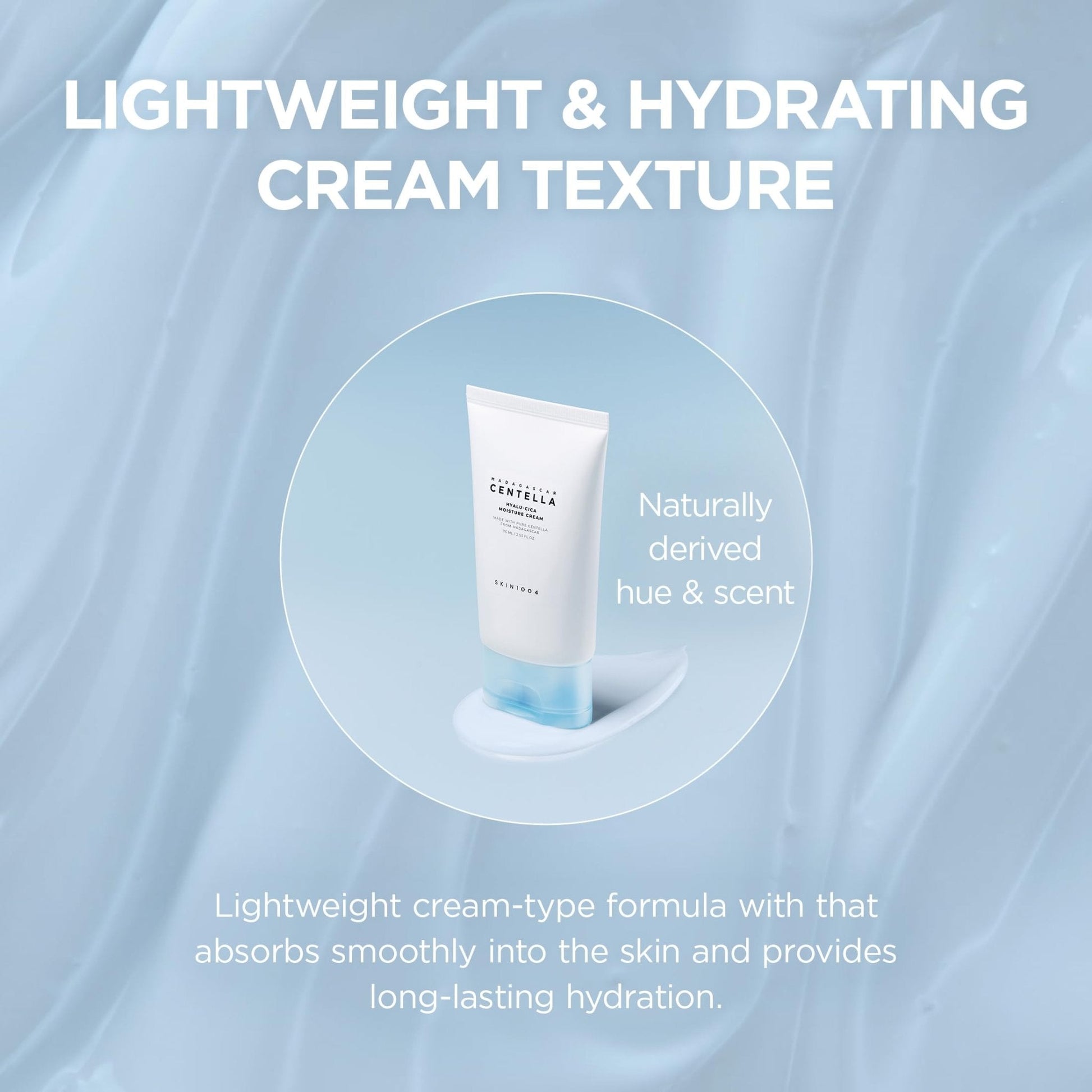 SKIN1004 Hyalu-Cica Moisture Cream, Face Moisturizer with Hyaluronic Acid, Centella Cream for Deep Hydration, Lightweight Nourishing - Maple Wellness Supplements