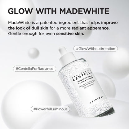 SKIN1004 Tone Balancing Capsule Ampoule, Niacinamide & Centella Serum for Face, Korean Hydrating Facial Serum for Unevne Skin Tone - Maple Wellness Supplements