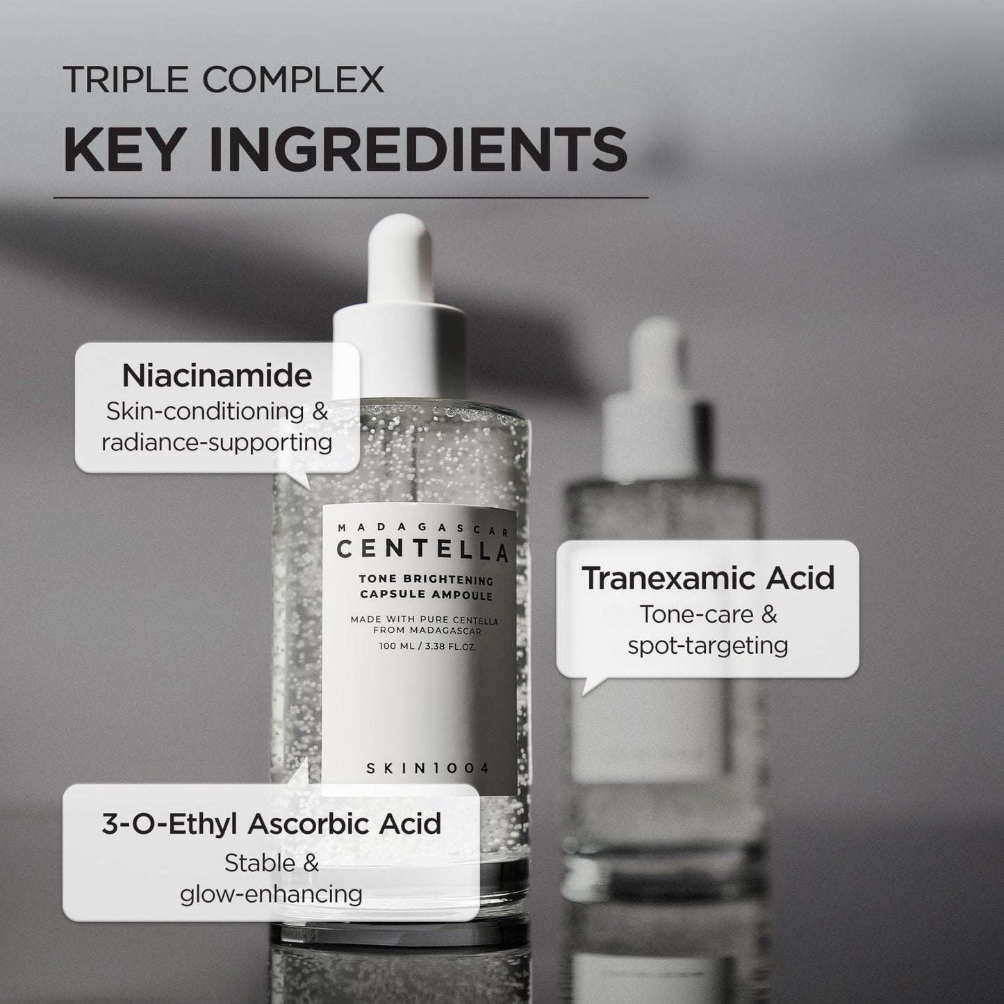 SKIN1004 Tone Balancing Capsule Ampoule, Niacinamide & Centella Serum for Face, Korean Hydrating Facial Serum for Unevne Skin Tone - Maple Wellness Supplements