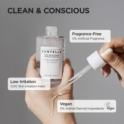 SKIN1004 Tone Balancing Capsule Ampoule, Niacinamide & Centella Serum for Face, Korean Hydrating Facial Serum for Unevne Skin Tone - Maple Wellness Supplements