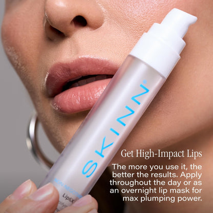 SKINN Lip Amplifying Serum, Lip6X with Peptides - Deep Moisturizing Serum Plumps, Hydrates & Smooths Lips & Boosts Collagen Production - Lip Care Products for Women - Maple Wellness Supplements