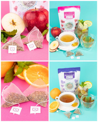 Skinny Botanicals Daytime Detox Tea for Body Cleanse All Natural - Laxative-Free, Supports - Maple Wellness Supplements