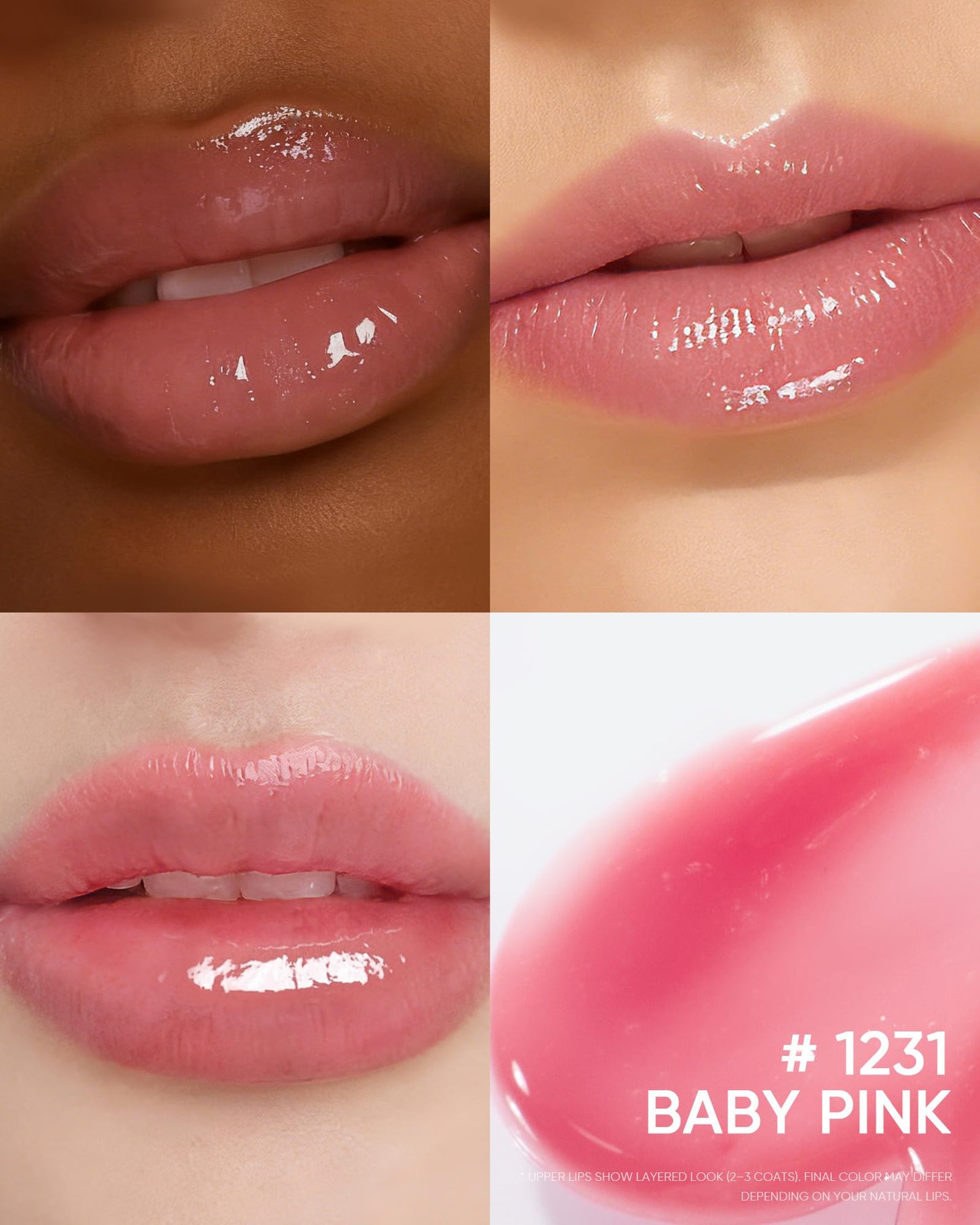 SKINTIFIC Peptide Brightening Lip Serum, Hydrating & Plumping Tinted Lip Gloss, Moisturizing Lip Balm with Polypeptides - Maple Wellness Supplements