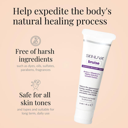 Skinuva® Bruise Advanced Recovery Cream - Topical Bruise Cream Formulated with Growth Factors, Arnica & Vitamin K (1 oz) - Maple Wellness Supplements