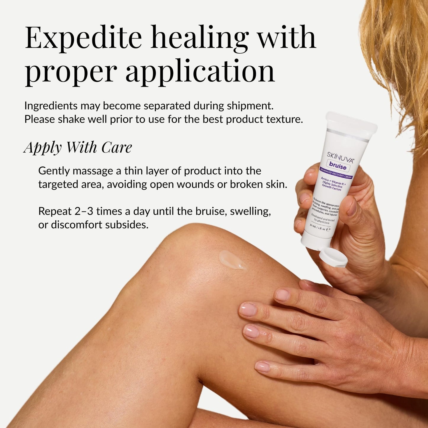 Skinuva® Bruise Advanced Recovery Cream - Topical Bruise Cream Formulated with Growth Factors, Arnica & Vitamin K (1 oz) - Maple Wellness Supplements