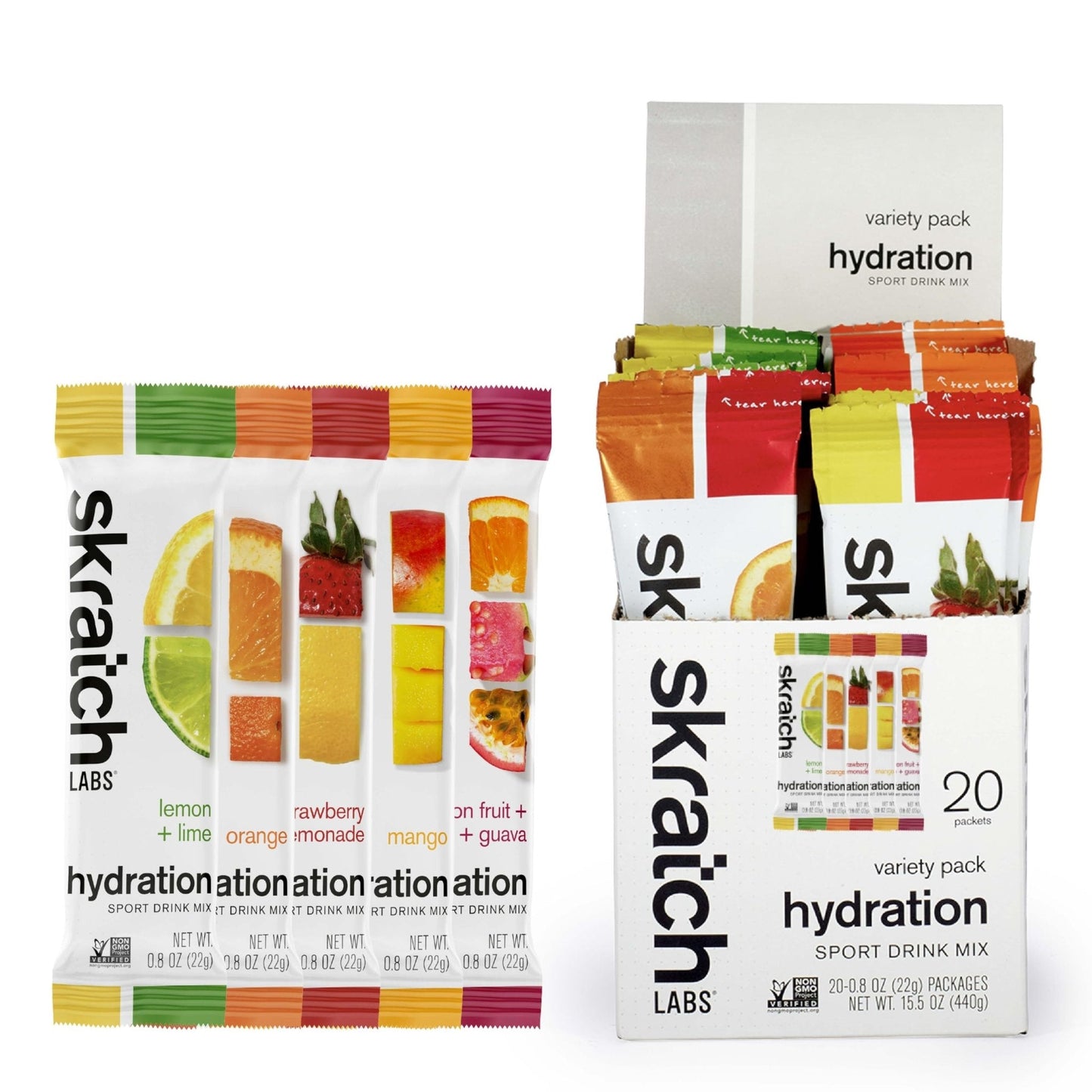 Skratch Labs Hydration Packets - Hydration Drink Mix, Variety Pack (20 Single Serving Packets) - Electrolyte Powder Developed for Athletes and Sports Performance, - Maple Wellness Supplements