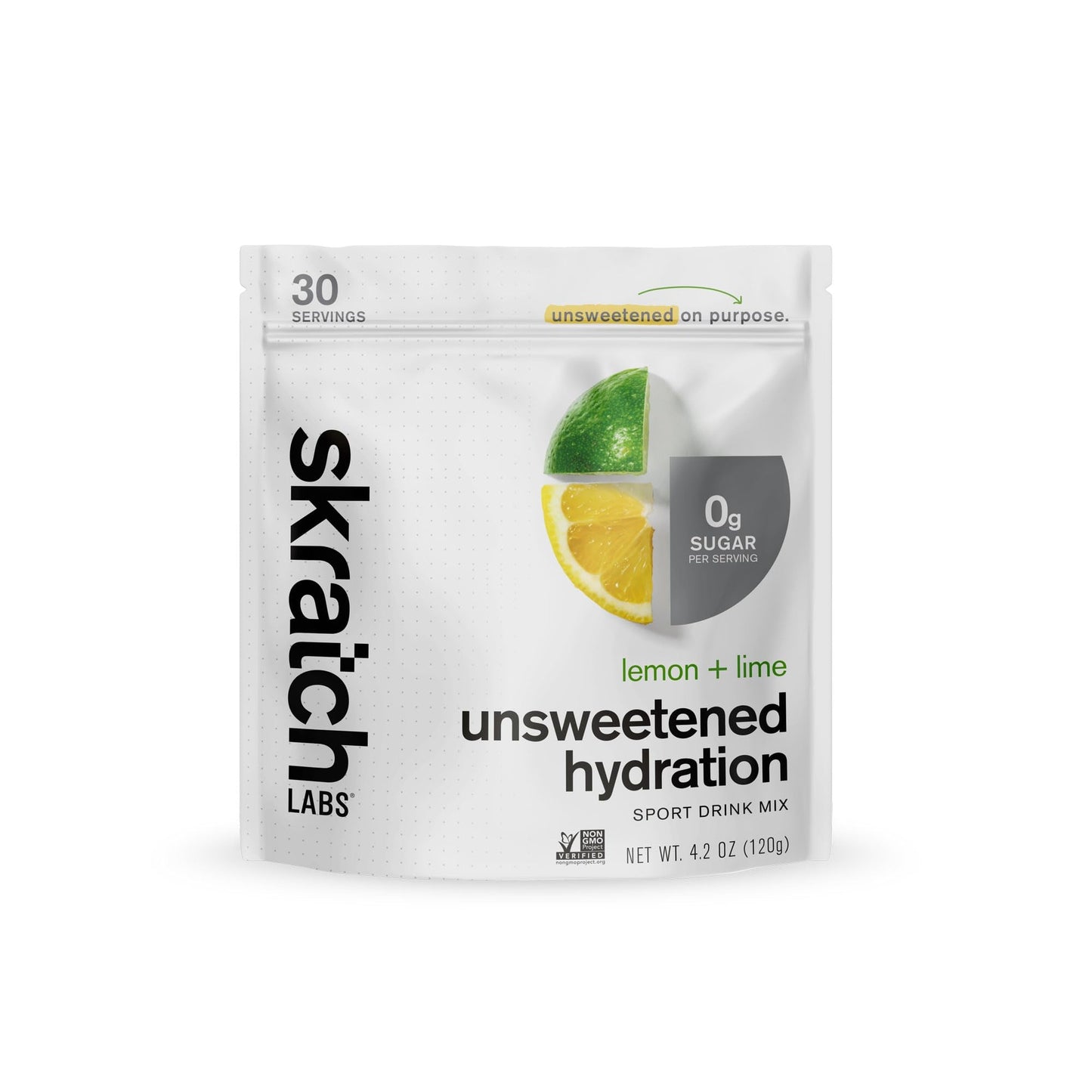 Skratch Labs Unsweetened Hydration Sport Drink Mix | Sugar Free | Electrolytes Booster | Lemon + Lime - 30 Servings | Non-GMO - Maple Wellness Supplements