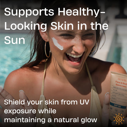 Sky and Sol Mineral Sunscreen SPF 50 | With Grass-Fed Tallow & Zinc Oxide | Non-Greasy - Maple Wellness Supplements