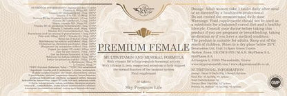 Sky Premium Life Female Multivitamin and Minerals Food Supplement – 60 Tablets - Maple Wellness Supplements