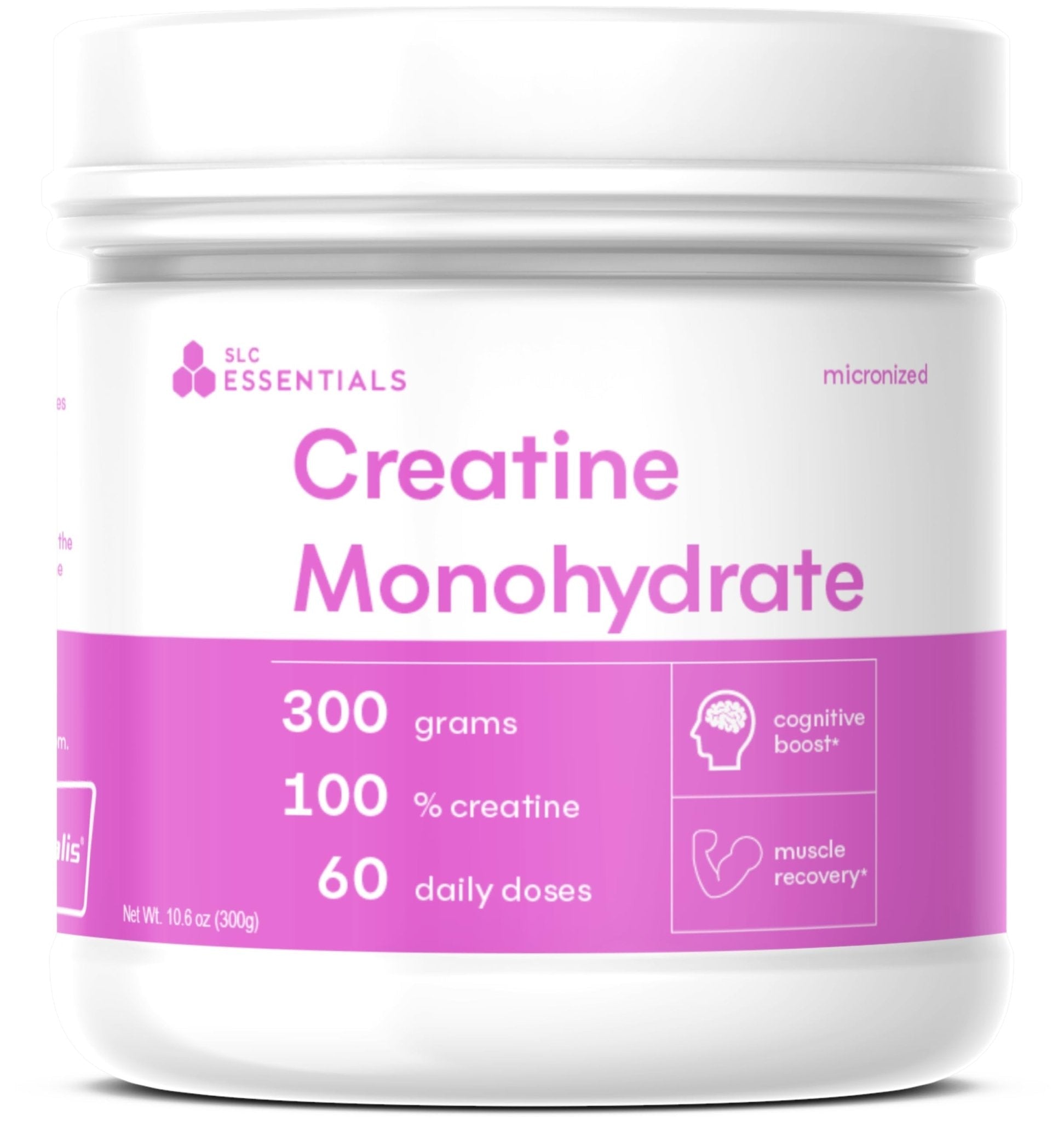 SLC Essentials Creatine Monohydrate Powder | 100% Pure Micronized Creavitalis® | German-Made | Unflavored, No Fillers | Supports Muscle Strength, Recovery, & Cognitive Energy | 5g Servings - Maple Wellness Supplements