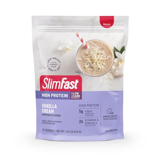 SlimFast High Protein Meal Replacement Powder, 26 Servings, Advanced Nutrition - Maple Wellness Supplements