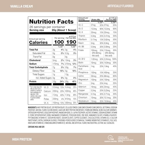 SlimFast High Protein Meal Replacement Powder, 26 Servings, Advanced Nutrition - Maple Wellness Supplements