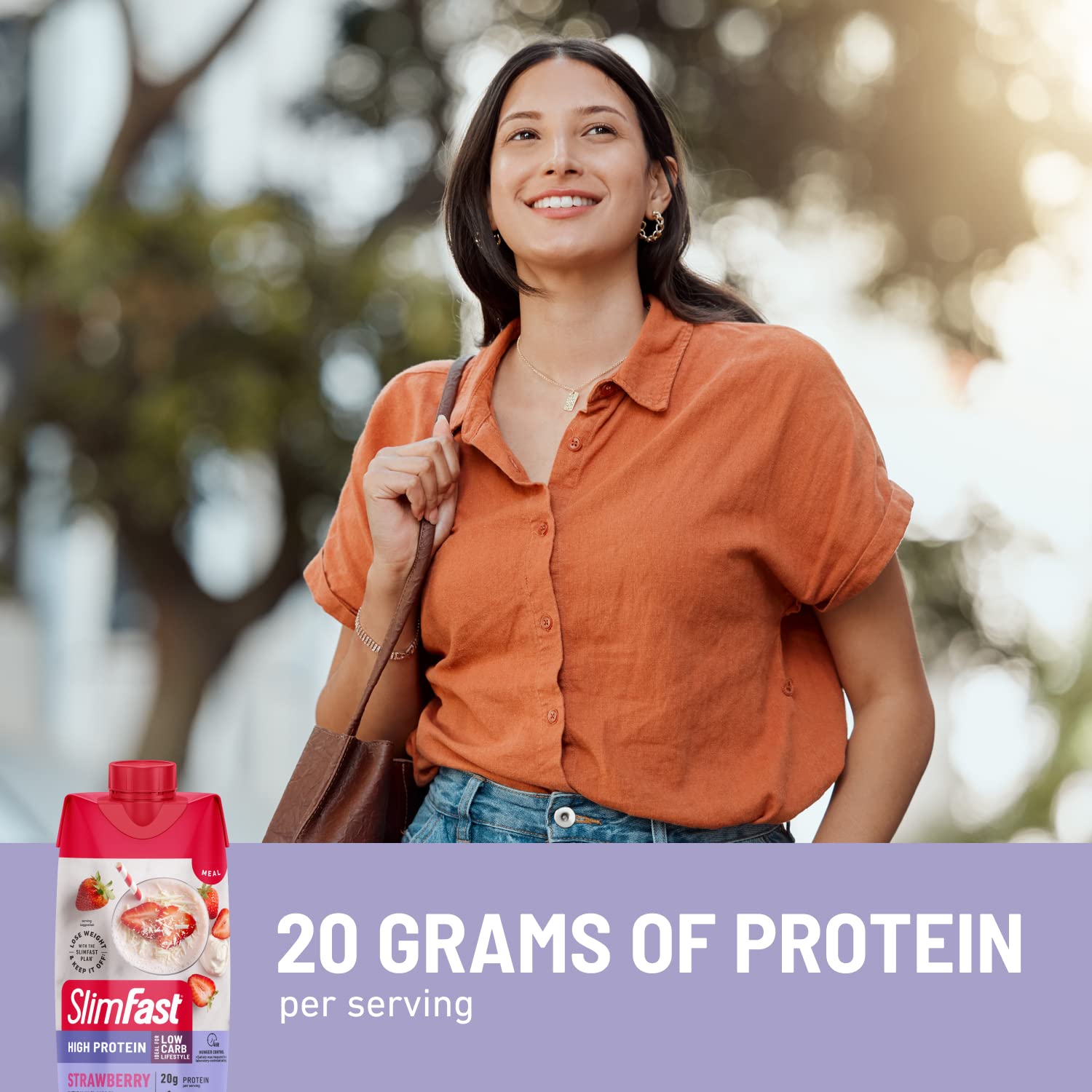 SlimFast Protein Shake, Strawberry- 20g Protein, Meal Replacement Shake Ready to Drink - Maple Wellness Supplements