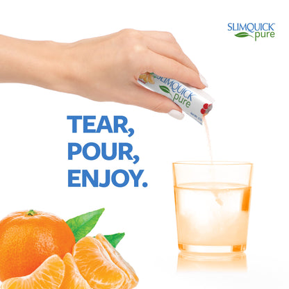 SlimQuick Extra Strength Weight Management Drink Mix for Women, Tangerine - Helps Metabolism, Keeps Full for Longer with Green Tea - Maple Wellness Supplements