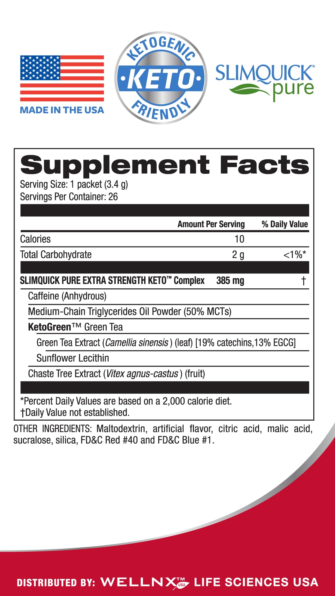 Slimquick Pure 3x Extra Strength Mixed Berry Drink Mix for Women to Help Achieve , 26 Count - Maple Wellness Supplements