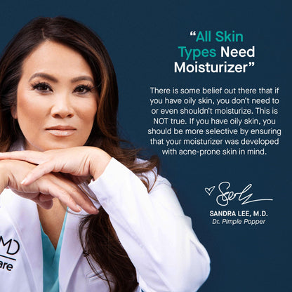 SLMD by Dr. Pimple Popper | Hyaluronic Acid Face Moisturizer 2.0 fl. oz. Hyaluronic Acid Moisturizer Cream for Face, Lightweight, Oil-Free Hydration for All Skin Types, Smooths & Soothes. - Maple Wellness Supplements