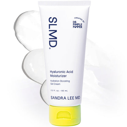 SLMD by Dr. Pimple Popper | Hyaluronic Acid Face Moisturizer 2.0 fl. oz. Hyaluronic Acid Moisturizer Cream for Face, Lightweight, Oil-Free Hydration for All Skin Types, Smooths & Soothes. - Maple Wellness Supplements