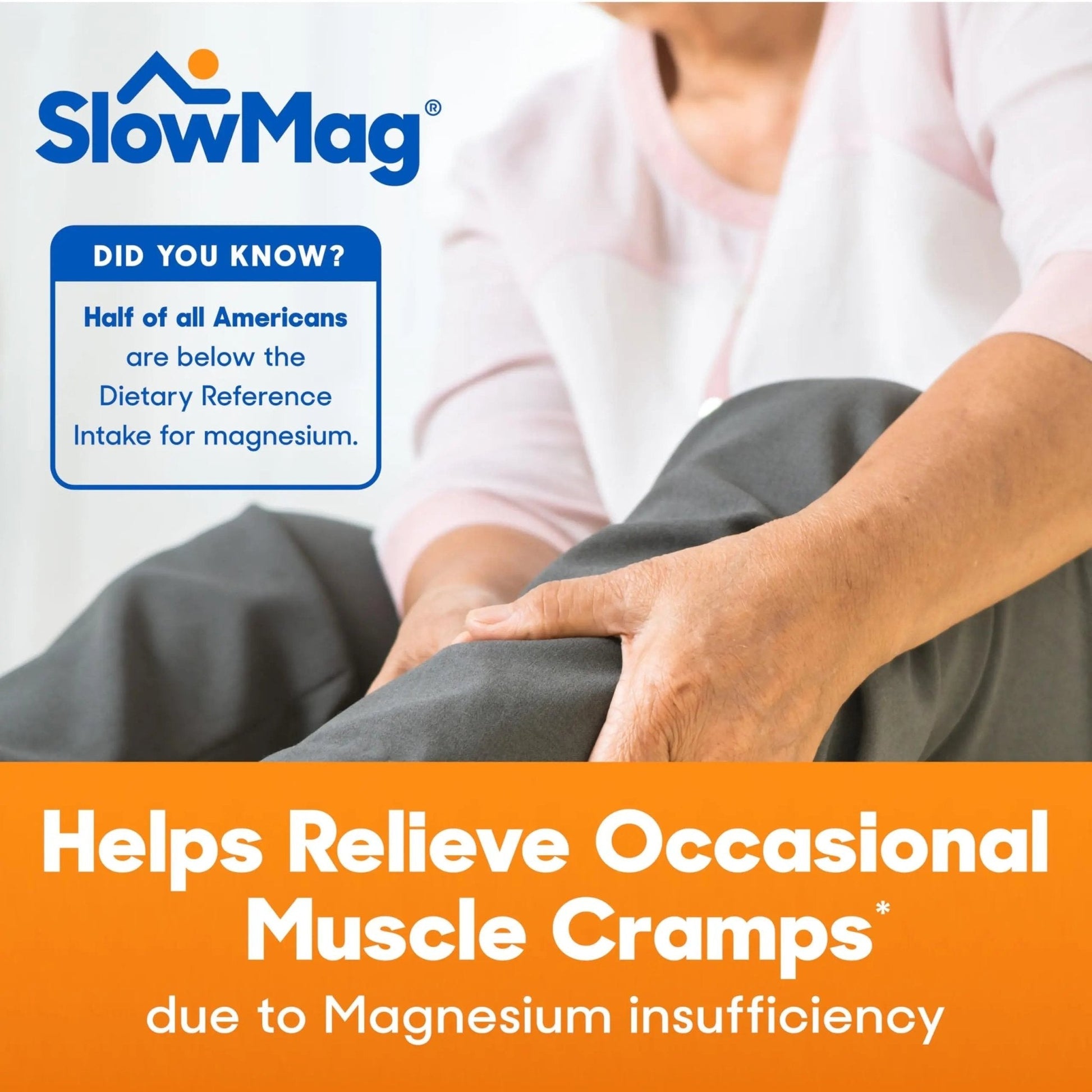SlowMag Muscle & Heart Magnesium Chloride Supplement with Calcium, 120 Count, Supports Muscle Relaxation, Heart, Nerve & Bone Health, High Absorption - Maple Wellness Supplements
