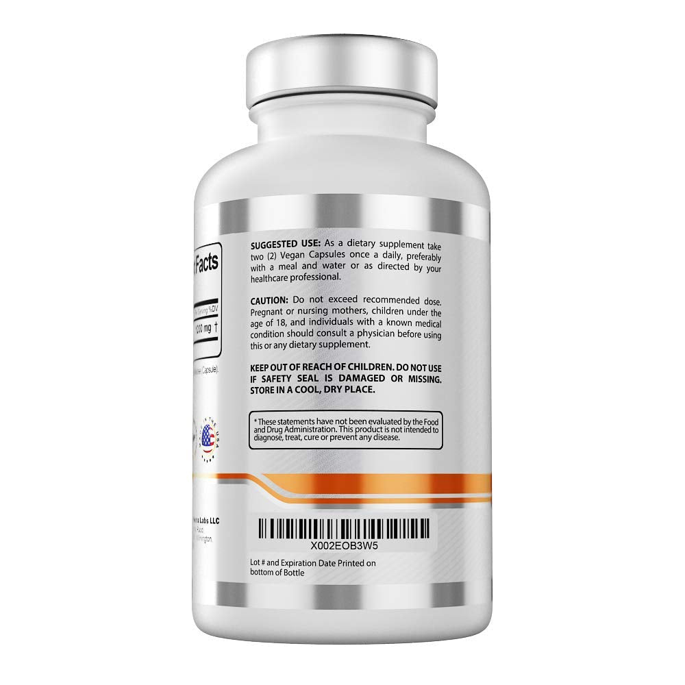 Smart Nutra Labs Premium Berberine HCL 1200mg- 180 Vegan Capsules, 100% Pure - Maple Wellness Supplements