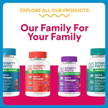 SmartyPants Zero Sugar Women’s Multivitamin Gummies: Biotin, Methylfolate, Omega 3 (ALA), Vitamin D3, C, Vitamin B12, B6, A, K, Zinc, Inositol - Maple Wellness Supplements