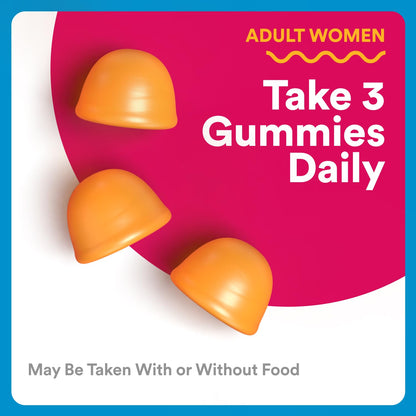 SmartyPants Zero Sugar Women’s Multivitamin Gummies: Biotin, Methylfolate, Omega 3 (ALA), Vitamin D3, C, Vitamin B12, B6, A, K, Zinc, Inositol - Maple Wellness Supplements