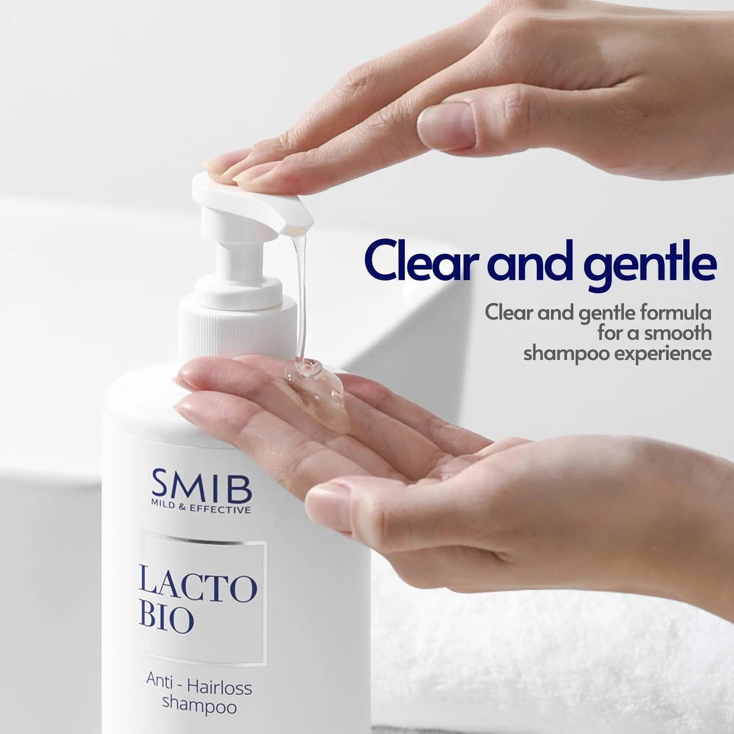 SMIB Lactobio Shampoo – With 100 Billion Postbiotics – For Fuller-Looking Hair and Scalp Care – Korean-Inspired Formula (35.27 oz) - Maple Wellness Supplements
